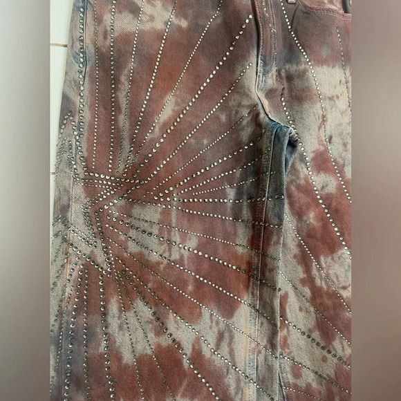 NWTO Free People We The Free Aurora Mid Rise Flare - Picture 6 of 14